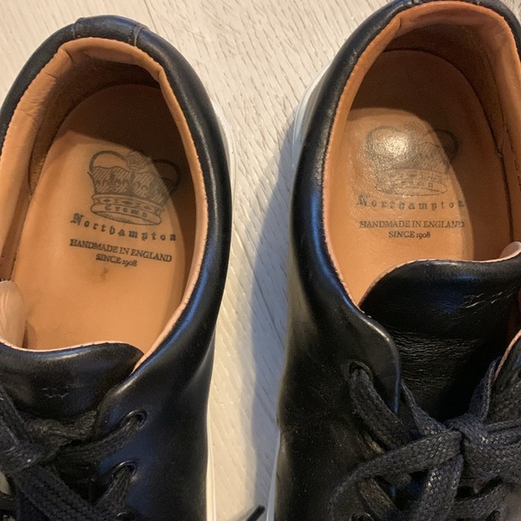 Crown Northampton Authentic Sneakers TL Overstone Derby Horween Black Chromexcel - Picture 4 of 15